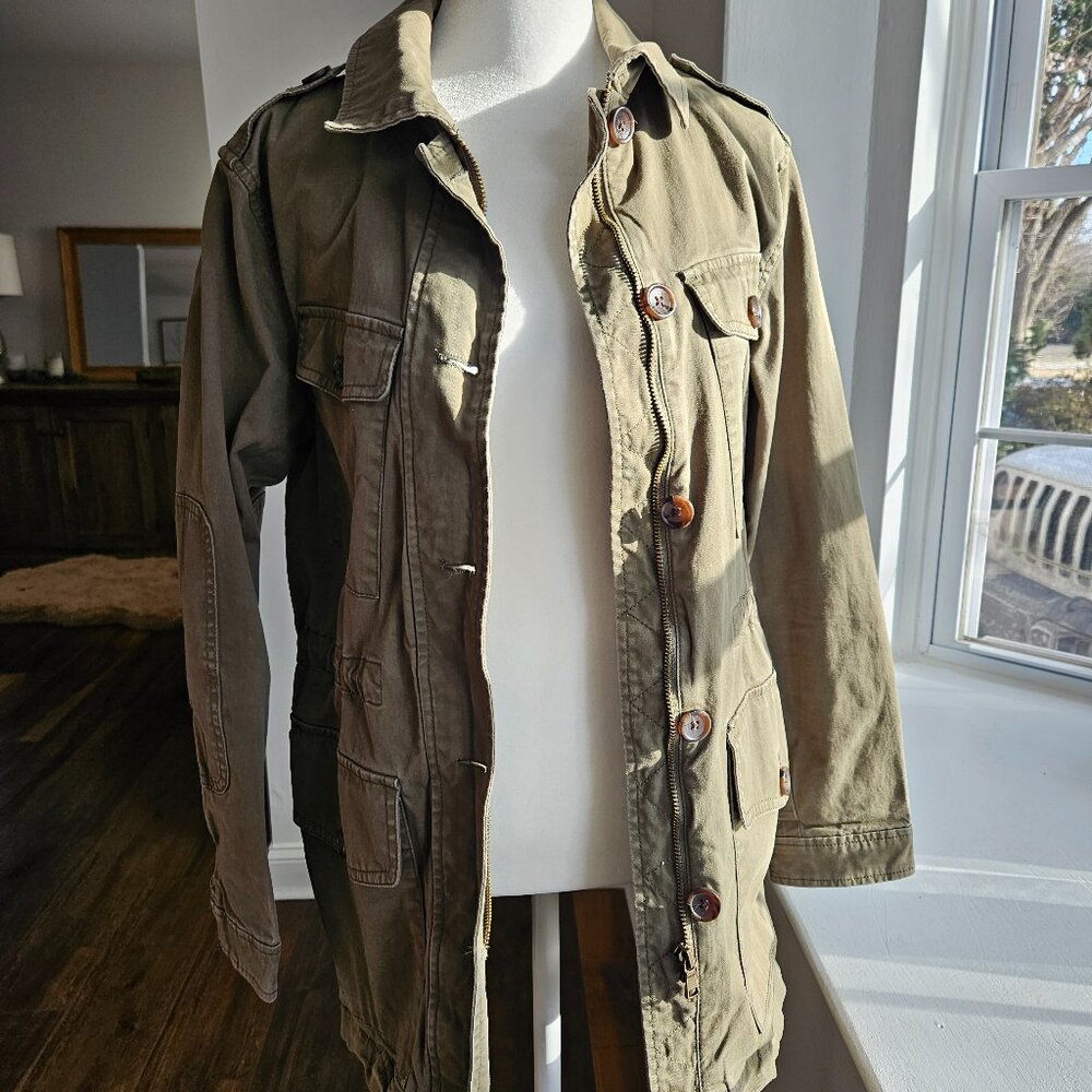 Banana Republic, Dark Olive Green, Utility Field Jacket, Size S